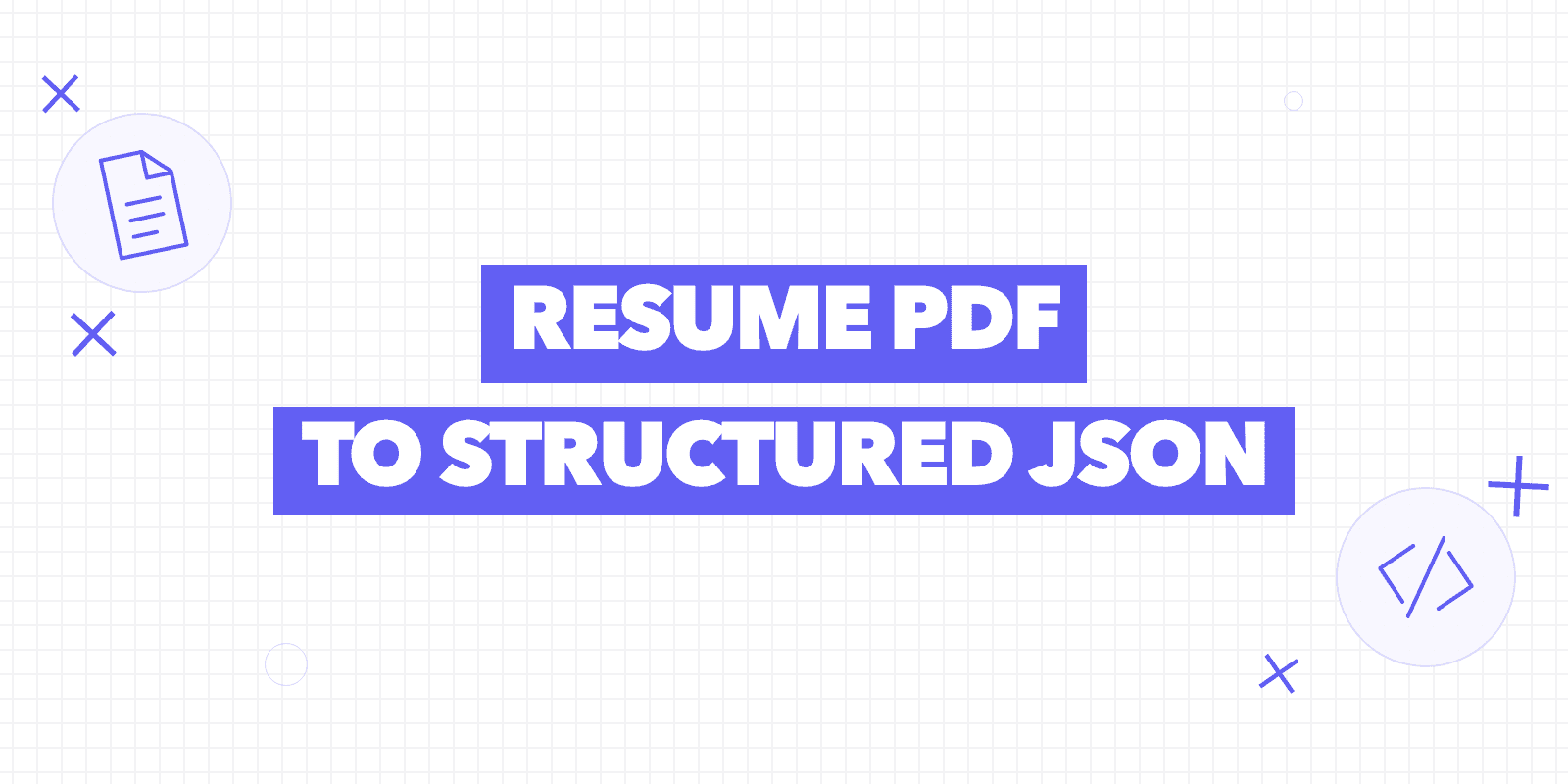 A resume PDF converted into structured JSON fields